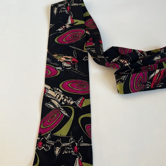 Vintage Fighter Plane Tie / 1991 / Addiction Ties - Picture 5 of 5